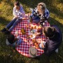 Round stain resistant picnic blanket